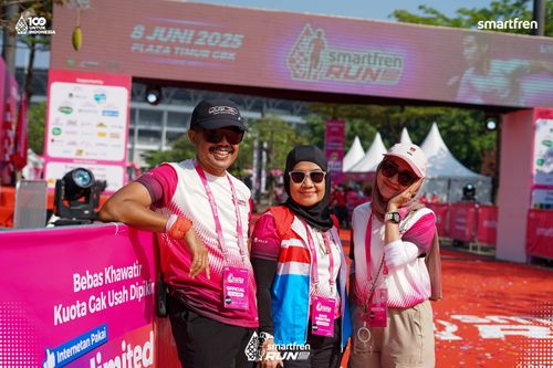 Race photo from Smartfren Run 2025 