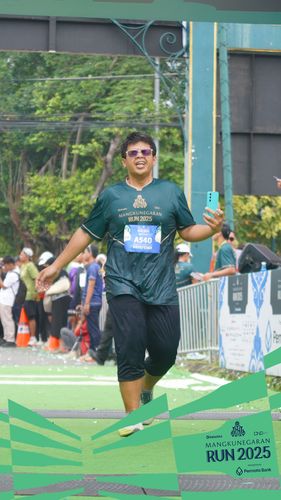 Race photo from Mangkunegaran Run 2025