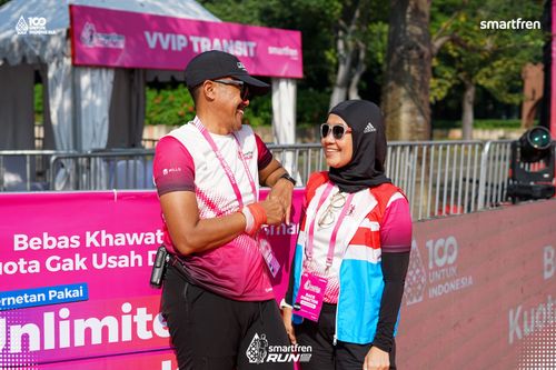 Race photo from Smartfren Run 2025 