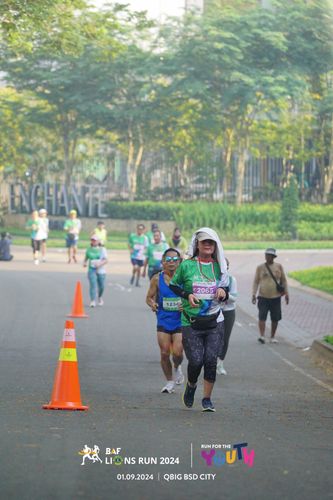 Race photo from BAF LIONS RUN 2024