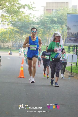 Race photo from BAF LIONS RUN 2024