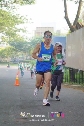 Race photo from BAF LIONS RUN 2024