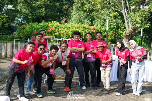Race photo from Smartfren Run 2025 
