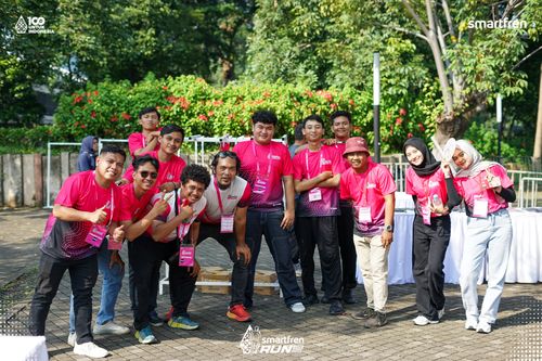 Race photo from Smartfren Run 2025 