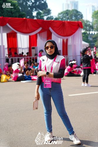 Race photo from Smartfren Run 2025 