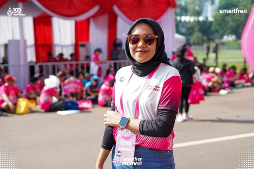Race photo from Smartfren Run 2025 