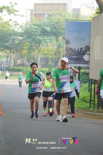 Race photo from BAF LIONS RUN 2024
