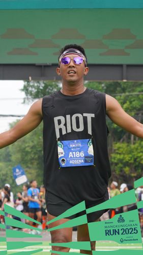 Race photo from Mangkunegaran Run 2025