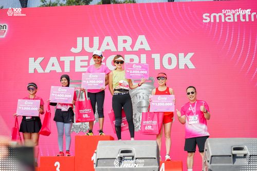 Race photo from Smartfren Run 2025 