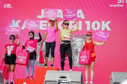 Race photo from Smartfren Run 2025 