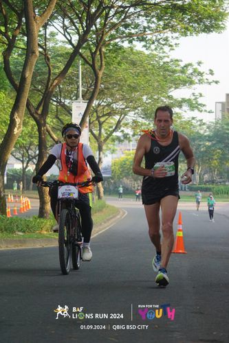 Race photo from BAF LIONS RUN 2024