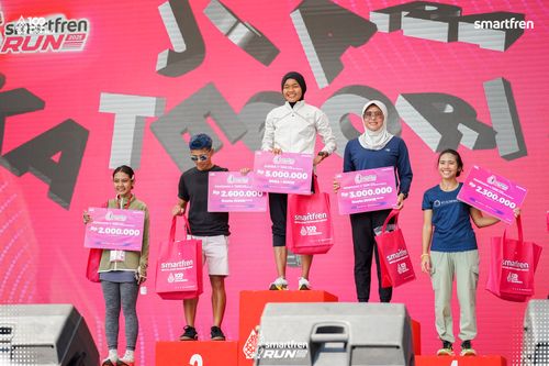 Race photo from Smartfren Run 2025 