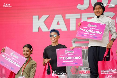 Race photo from Smartfren Run 2025 