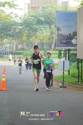 Race photo from BAF LIONS RUN 2024