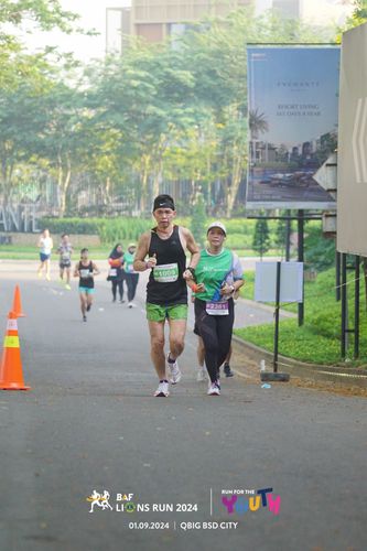 Race photo from BAF LIONS RUN 2024