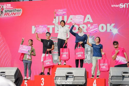 Race photo from Smartfren Run 2025 