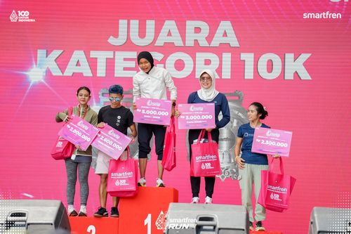 Race photo from Smartfren Run 2025 