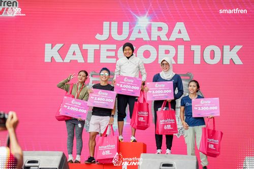 Race photo from Smartfren Run 2025 