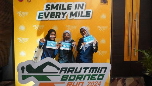 Race photo from Arutmin Borneo Run 2024