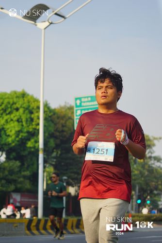 Race photo from Nu Skin Run 10K
