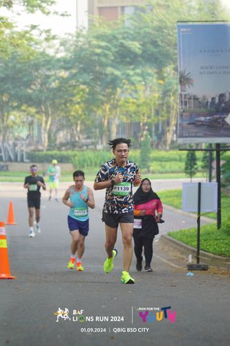 Race photo from BAF LIONS RUN 2024