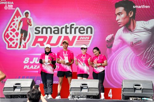 Race photo from Smartfren Run 2025 