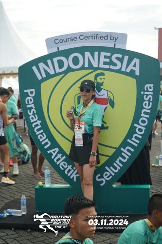 Race photo from Arutmin Borneo Run 2024
