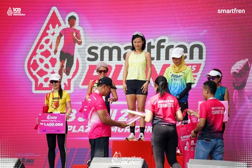 Race photo from Smartfren Run 2025 