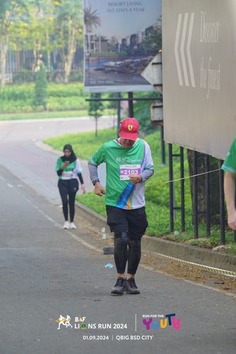 Race photo from BAF LIONS RUN 2024