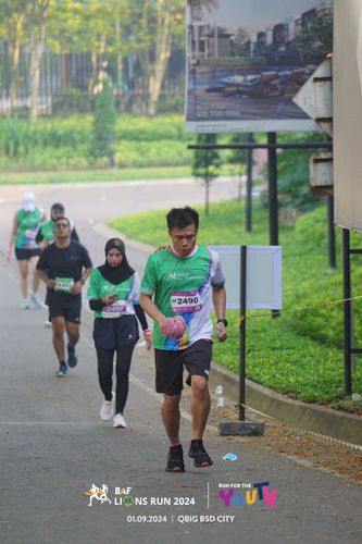 Race photo from BAF LIONS RUN 2024