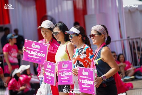 Race photo from Smartfren Run 2025 