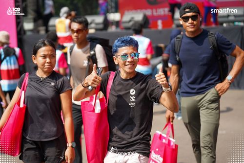 Race photo from Smartfren Run 2025 