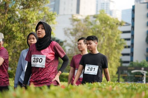 Race photo from Assurance Fun Run 2024