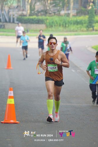 Race photo from BAF LIONS RUN 2024