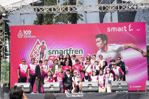 Race photo from Smartfren Run 2025 