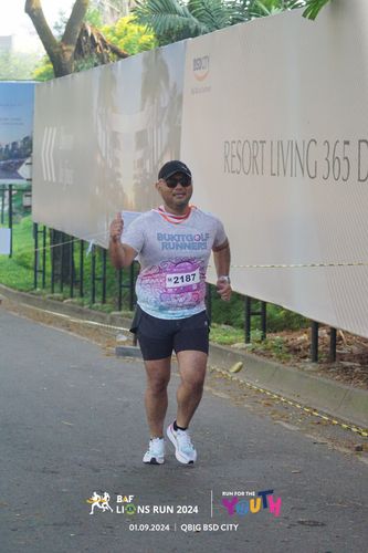 Race photo from BAF LIONS RUN 2024