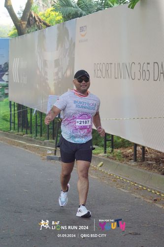 Race photo from BAF LIONS RUN 2024