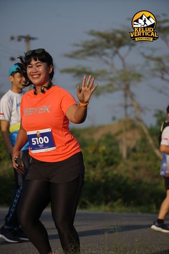 Race photo from Kelud Vertical Challenge 2024