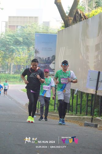Race photo from BAF LIONS RUN 2024