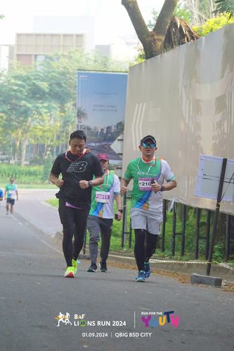 Race photo from BAF LIONS RUN 2024