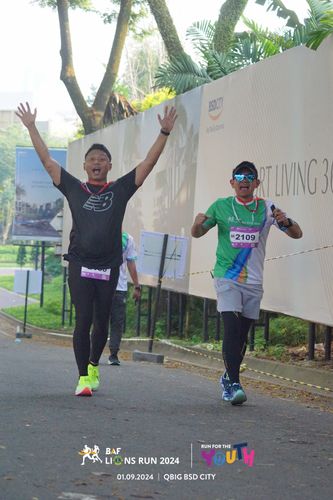 Race photo from BAF LIONS RUN 2024