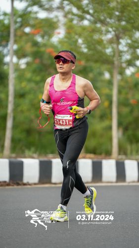 Race photo from Arutmin Borneo Run 2024