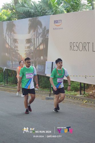 Race photo from BAF LIONS RUN 2024
