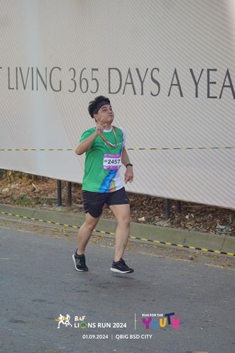Race photo from BAF LIONS RUN 2024