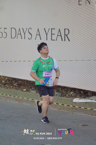 Race photo from BAF LIONS RUN 2024