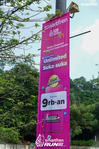 Race photo from Smartfren Run 2025 