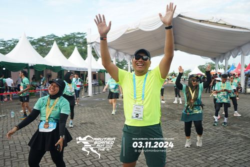 Race photo from Arutmin Borneo Run 2024