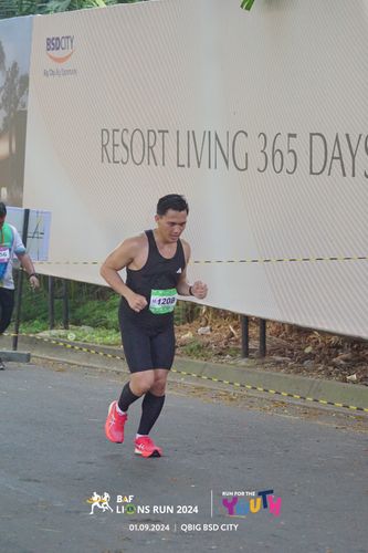 Race photo from BAF LIONS RUN 2024