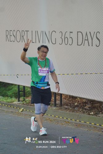 Race photo from BAF LIONS RUN 2024