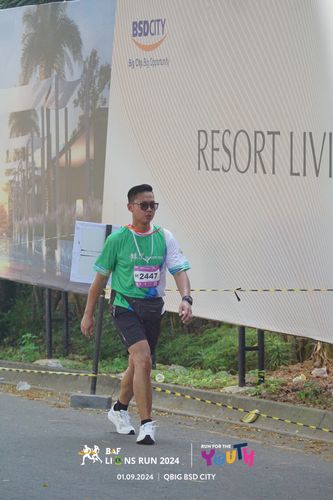 Race photo from BAF LIONS RUN 2024